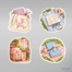 Kitap ve Sakura Sticker Seti