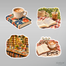 Kitap ve Kahve Sticker Seti