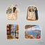 Kitap ve Yağmur Sticker Seti
