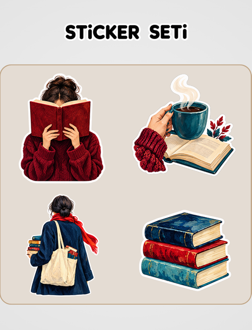 Asılacak Kadın Sticker Seti