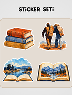 Fareler ve İnsanlar Sticker Seti