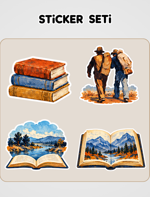 Fareler ve İnsanlar Sticker Seti