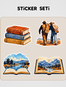 Fareler ve İnsanlar Sticker Seti