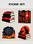 Fahrenheit 451 Sticker Seti