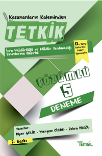 Tetkik İcra Müdürlüğü ve Müdür Yardımcılığı Sınavlarına Hazırlık Çözümlü 5 Deneme