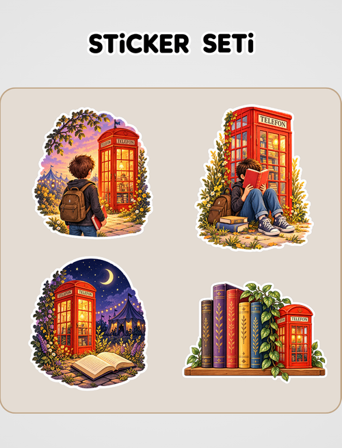 Yuan Huan'ın Kulübesi Sticker Seti