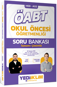 2027 MEB AGS ÖABT Okul Öncesi Öğretmenliği Tamamı Çözümlü Soru Bankası