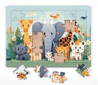 Orman Dostları Ahşap Puzzle 35 Parça ( XXXV-57 )