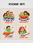Çok Şık Hayaller Sticker Seti