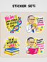 DNA Tamircisi Aziz Sancar Sticker Seti