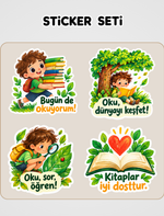 Dünyayı Okuyan Çocuk Sticker Seti