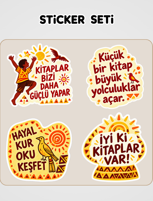 Göğü Yere İndirelim Sticker Seti