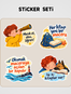 İpi Sıkı Tut Sticker Seti
