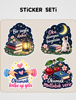 Kiraz Ağacı ile Aramızdaki Mesafe Sticker Seti