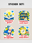 Limon Kütüphanesi Sticker Seti