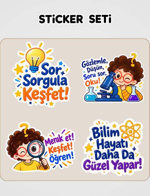Meraklı Ahmet'le Fenlen Şenlen Sticker Seti