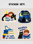 Mırıldanan Çocuk Sticker Seti