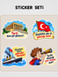 Milli Mücadele Kahramanları Sticker Seti