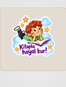 Müdürün Uçan Peruğu Sticker Seti