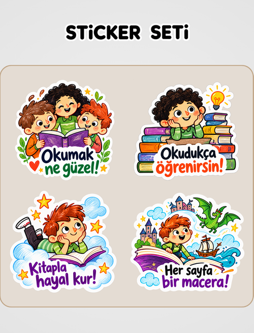 Müdürün Uçan Peruğu Sticker Seti