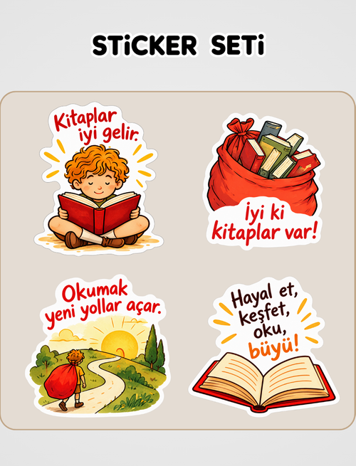 Sırtımdaki Kocaman Torba Sticker Seti