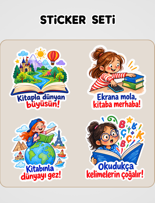 Telefon Melefon Yok Sticker Seti