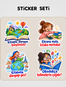 Telefon Melefon Yok Sticker Seti