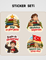 Vatanın Kalbi Sticker Seti