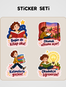 Yıldızlara Yakın Sticker Seti