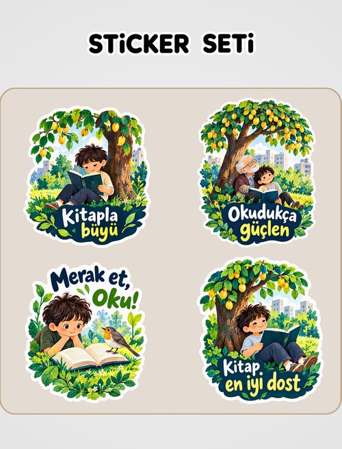Zerdali / Dedemle Bir Yıl Sticker Seti