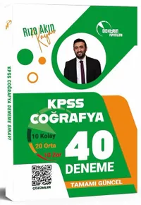 KPSS Coğrafya 40 Deneme Çözümlü