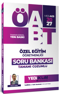 2027 MEB AGS ÖABT  Özel Eğitim Öğretmenliği Tamamı Çözümlü Soru Bankası