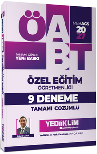 2027 MEB AGS ÖABT Özel Eğitim Öğretmenliği Tamamı Çözümlü 9 Deneme
