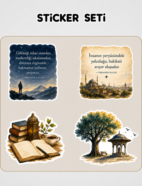 Heidegger'in Kulübesine Yolculuk Sticker Seti