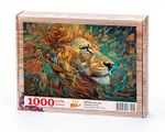 Doğal Aslan Ahşap Puzzle 1000 Parça ( HV79-M )