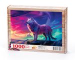 Kurt ve Gece Ahşap Puzzle 1000 Parça ( HV83-M ) 