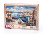 Balıkçı Kasabası - Datça Ahşap Puzzle 1000 Parça ( MZ71-M )