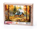 Ormanda Kulübe Ahşap Puzzle 1000 Parça ( MZ75-M )