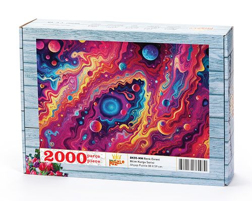 Renk Evreni Ahşap Puzzle 2000 Parça ( BK55-MM )