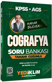 2027 KPSS AGS Coğrafya Tamamı Çözümlü Soru Bankası