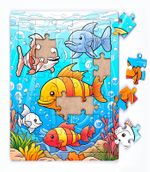 Akvaryum Balıkları Ahşap Puzzle 35 Parça ( XXXV-51 )