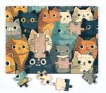 Kediler Ahşap Puzzle 35 Parça ( XXXV-55 )