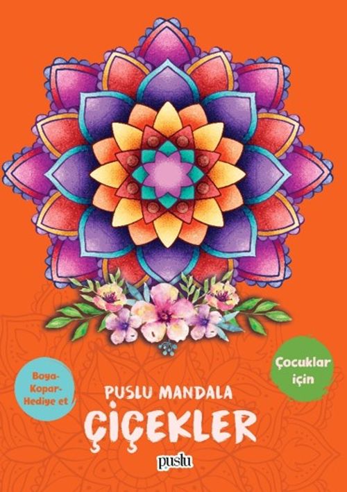 Mandala / Çiçekler (Boya-Kopar-Hediye Et)