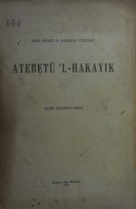 Atebetü'l-Hakayık / 10-F-28