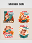 Büyük Dostum Sticker Seti