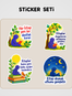 Endişe Ağacı Sticker Seti