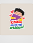 Ödev Yapmayı Sevmeyen Çocuk Sticker Seti