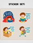 Sabır Taşını Arayan Çocuk Sticker Seti