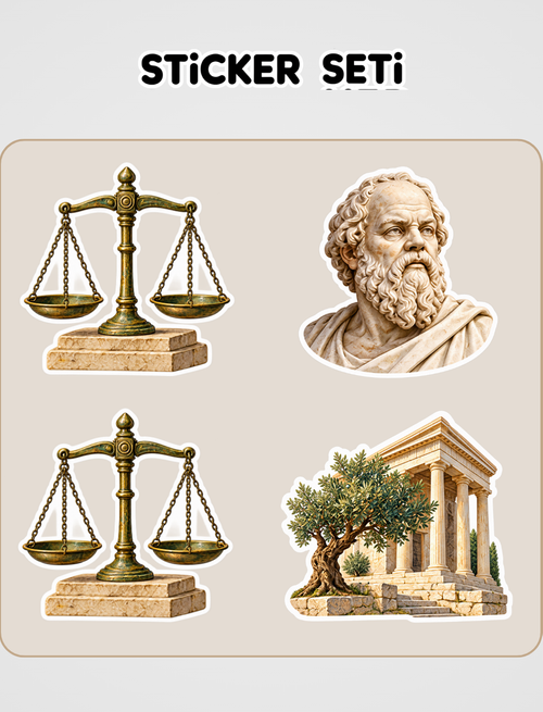 Sokrates'in Savunması Sticker Seti