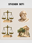 Sokrates'in Savunması Sticker Seti